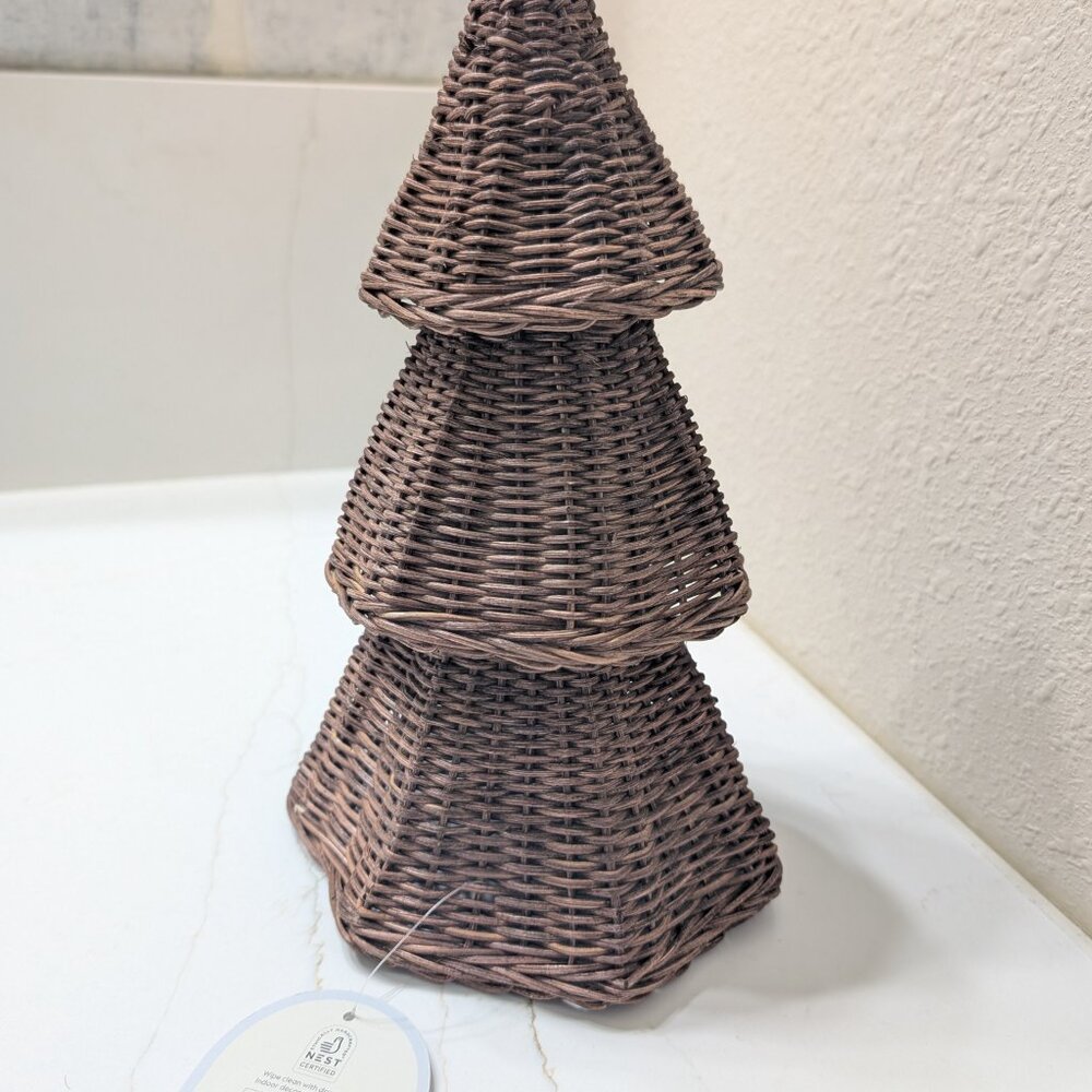 NWT Threshold Studio McGee 12" tall tabletop tree wicker - Picture 4 of 5